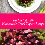 Radiant Beet and Lettuce Salad with Yogurt Dressing