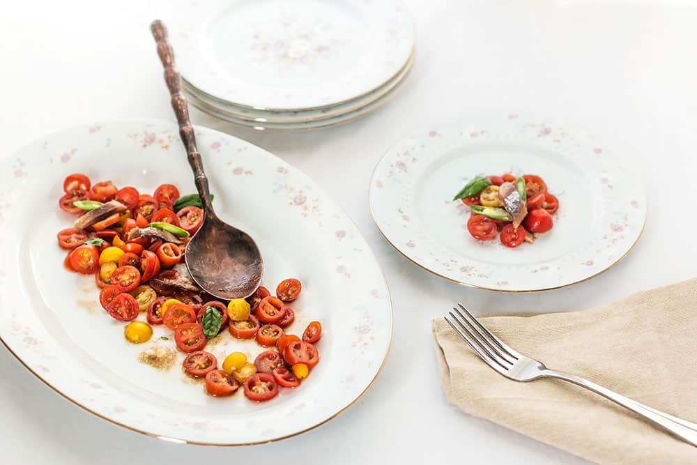 Tomato Salad with Anchovies