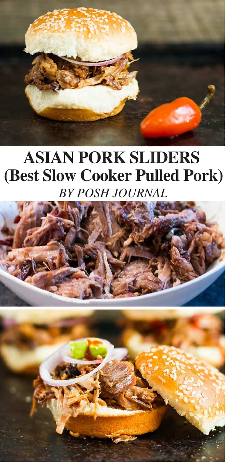 ASIAN PORK SLIDERS (Best Slow Cooker Pulled Pork)