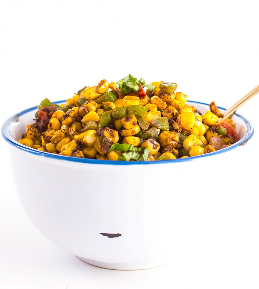 Spicy Cajun Roasted Corn Salad