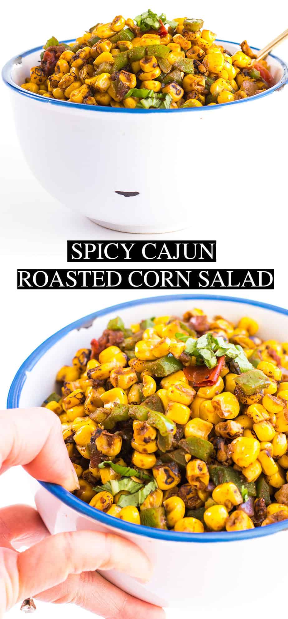 spicy cajun roasted corn salad