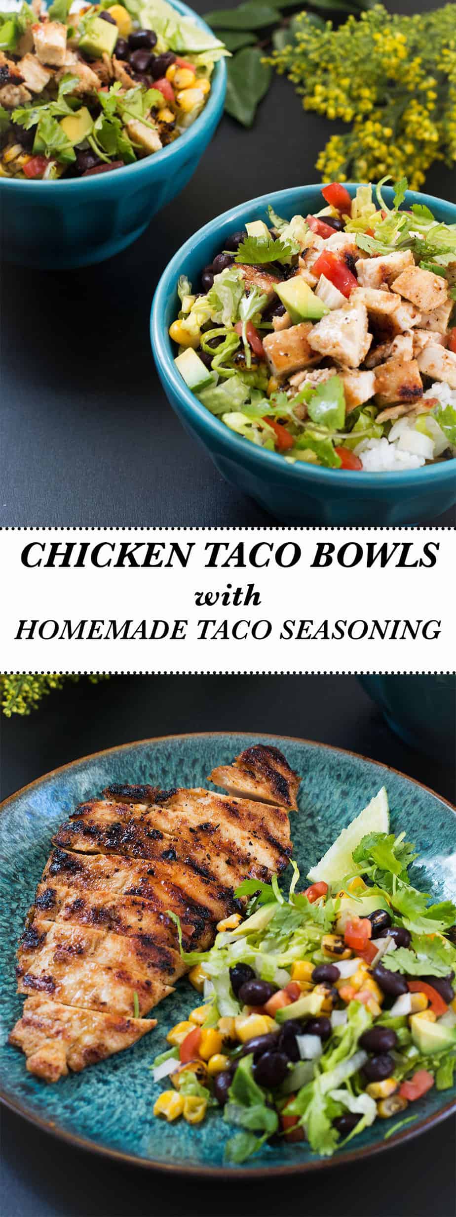 chicken-taco-bowls-homemade-taco-seasoning