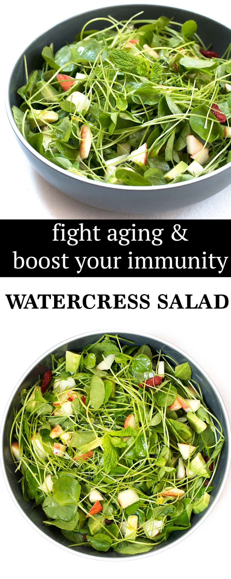 watercress salad. The Chinese watercress has a darker green color and crisper stem. Watercress is about as healthy a vegetable on Earth. In-fact, the superfood sets the bar (scores 100) in this article by the Washington Post which ranks powerhouse fruits and veggies. Watercress is the latest wonder food in battle against aging