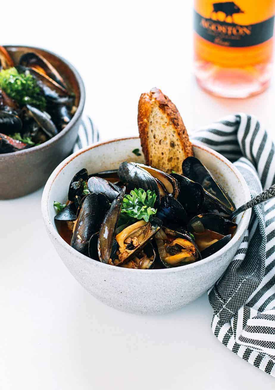 Mussels in White Wine Sauce and Chorizo Posh Journal
