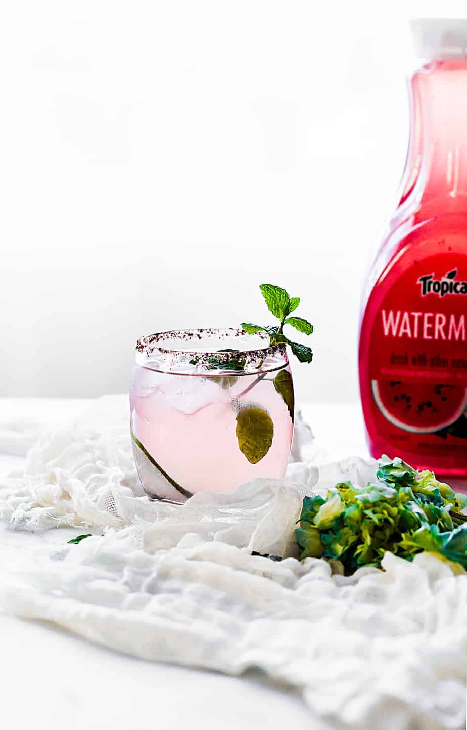 kickin' watermelon margarita with Tropicana Watermelon juice