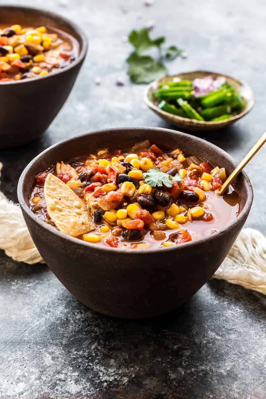 slow cooker chicken taco soup