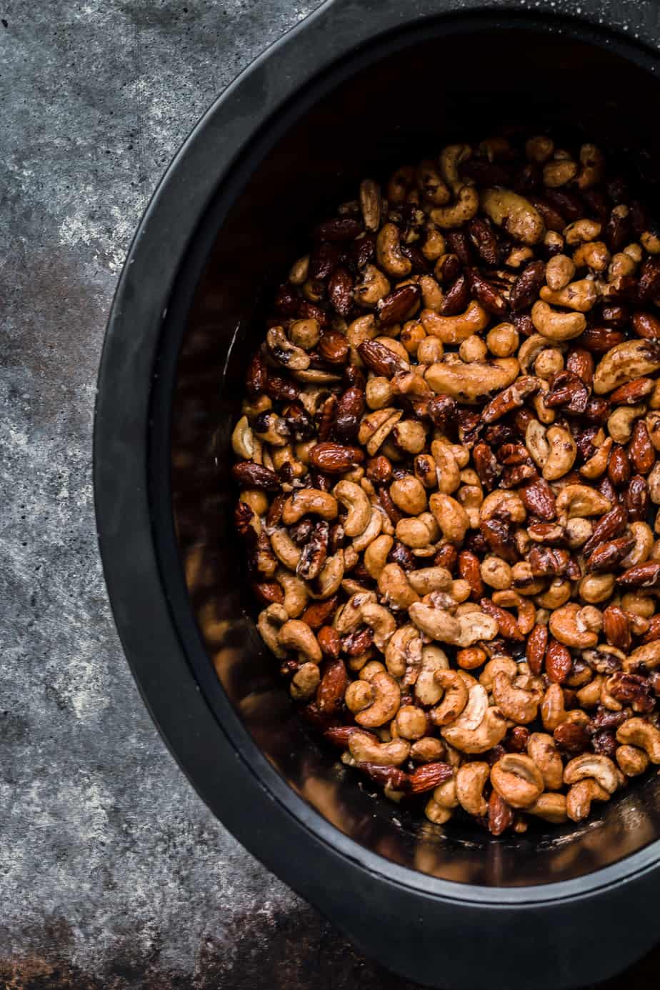 slow cooker spiced nuts recipe