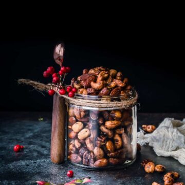 slow cooker spiced nuts recipe
