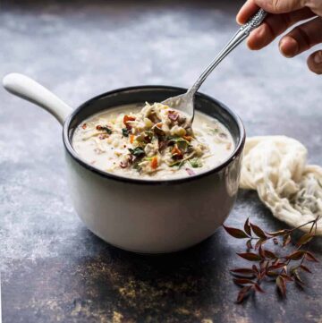creamy chicken wild rice soup slow cooker