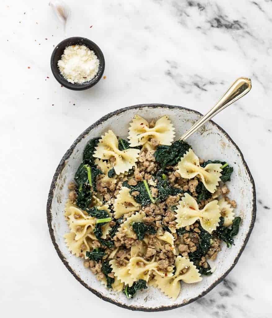 Lemony Italian Sausage Pasta with Kale Posh Journal