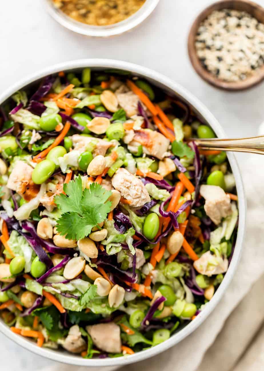 Chopped Salad with Sesame Ginger Dressing (Whole30, Vegan) - Nom Nom Paleo®