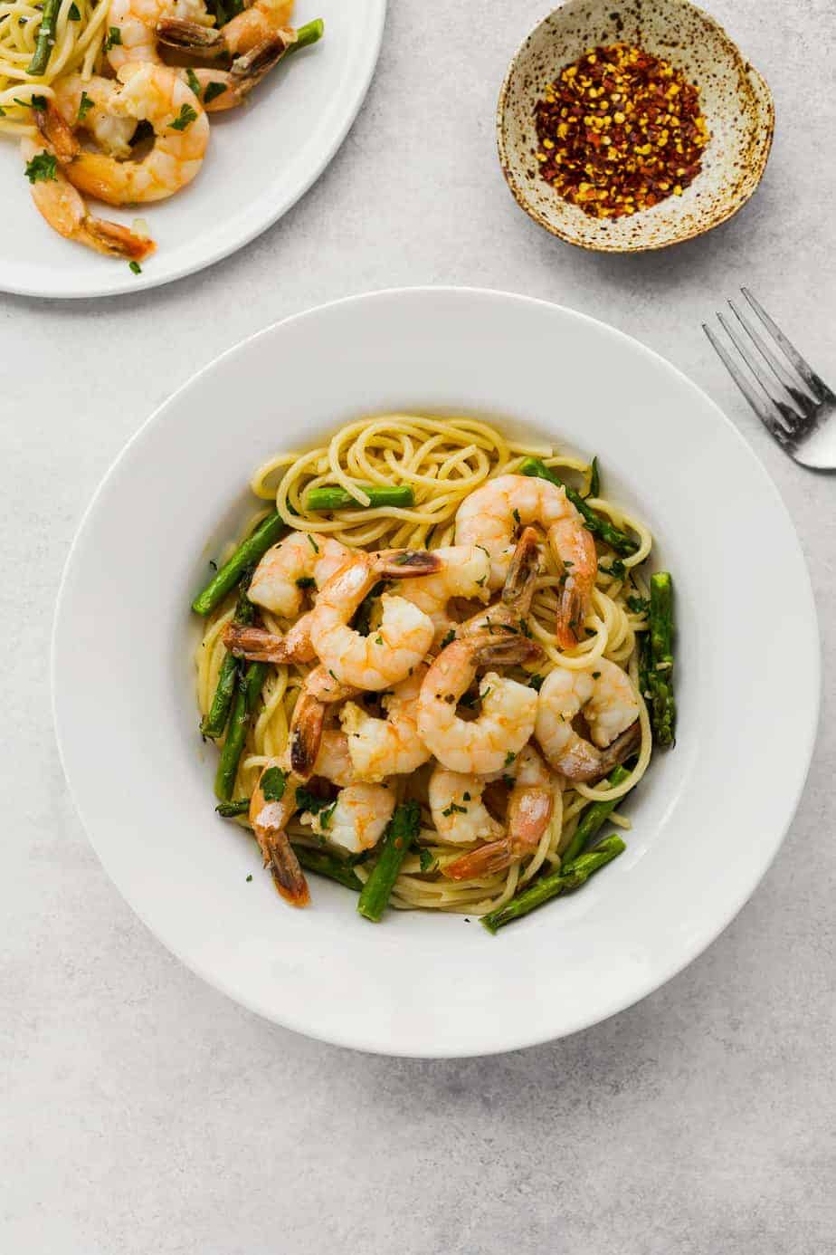 Garlic Butter Shrimp Scampi Pasta Recipes Asparagus