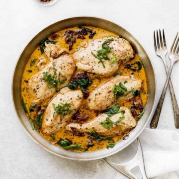 Sun Dried Tomato Chicken Breast with Cream Sauce Recipe