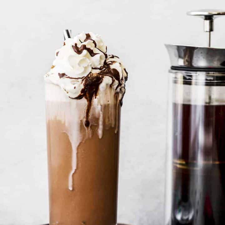 Iced Coffee Mocha with Homemade Chocolate Syrup - Posh Journal