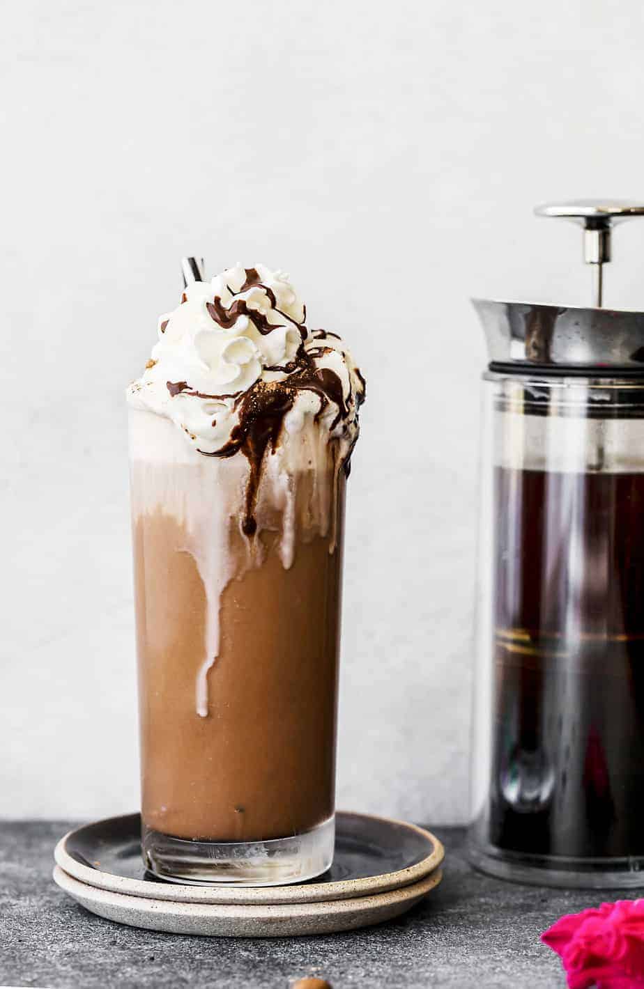 Iced Coffee Mocha with Homemade Chocolate Syrup - Posh Journal