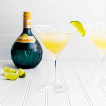 Orange Margarita Recipe with Ginger Syrup and Lime