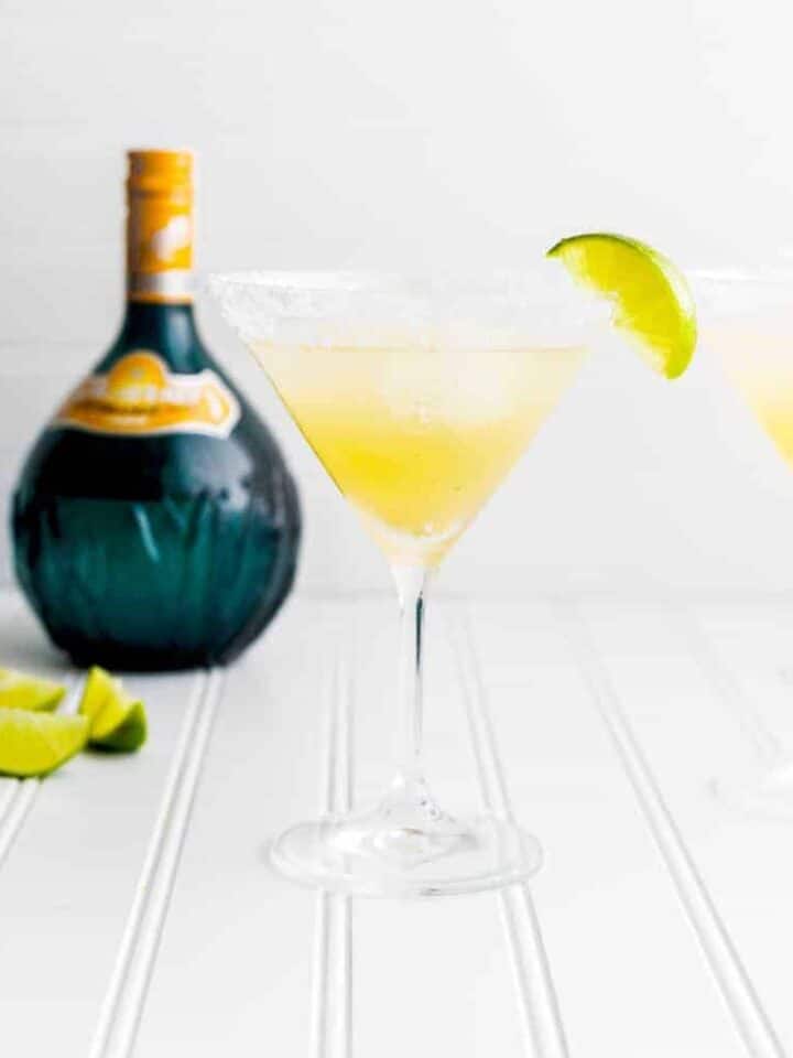 Orange Margarita Recipe with Ginger Syrup and Lime