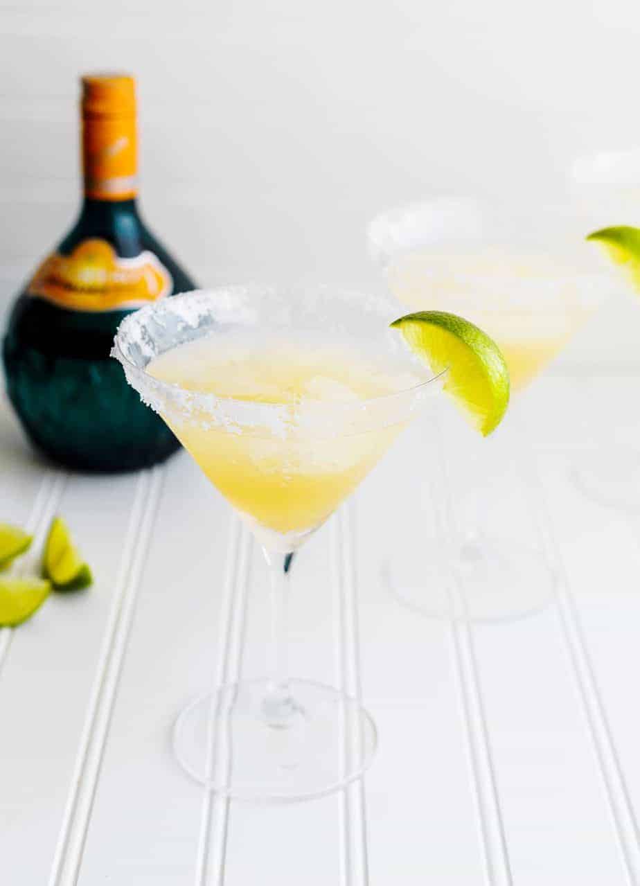 Orange Margarita Recipe with Ginger Syrup and Lime