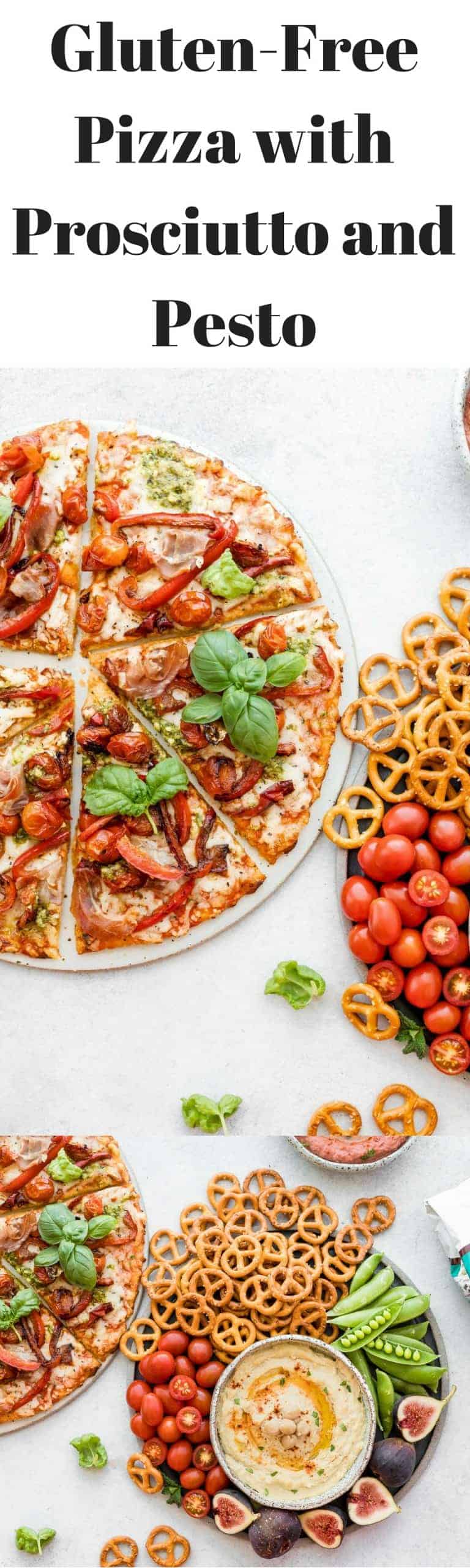 GlutenFree Pizza with Prosciutto and Pesto + Hummus Recipes Posh Journal