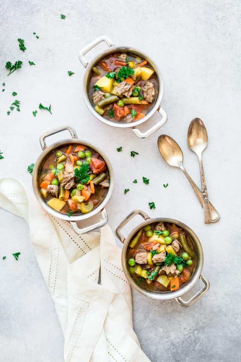 Slow Cooker Vegetable Beef Soup Posh Journal
