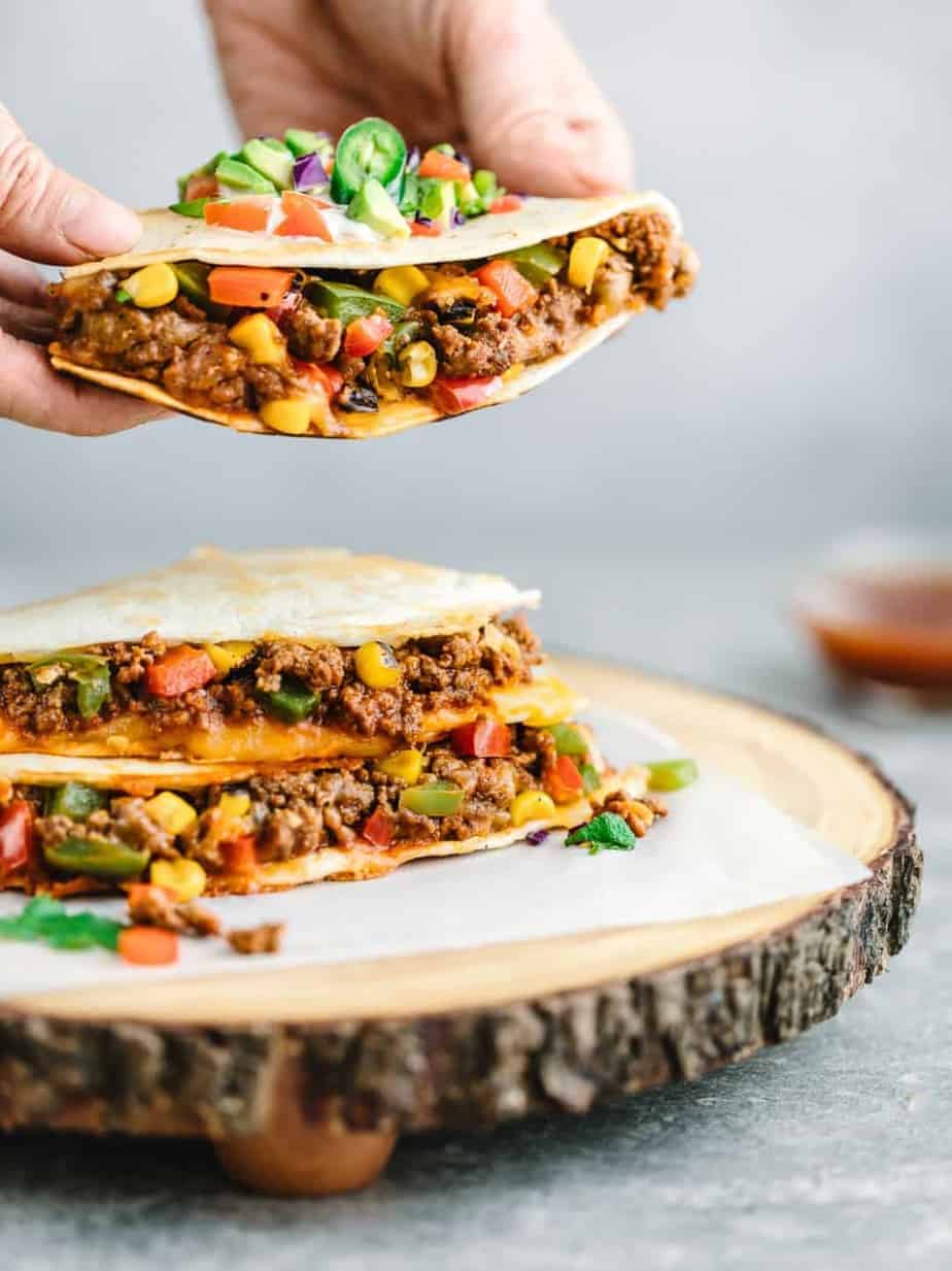 Ground Beef Quesadilla with Chipotle Seasoning Posh Journal