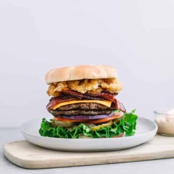 Flame Grilled Burger with Chipotle Mayo