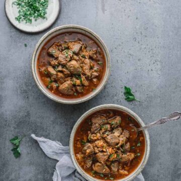 Instant Pot Lamb Stew with Apricots