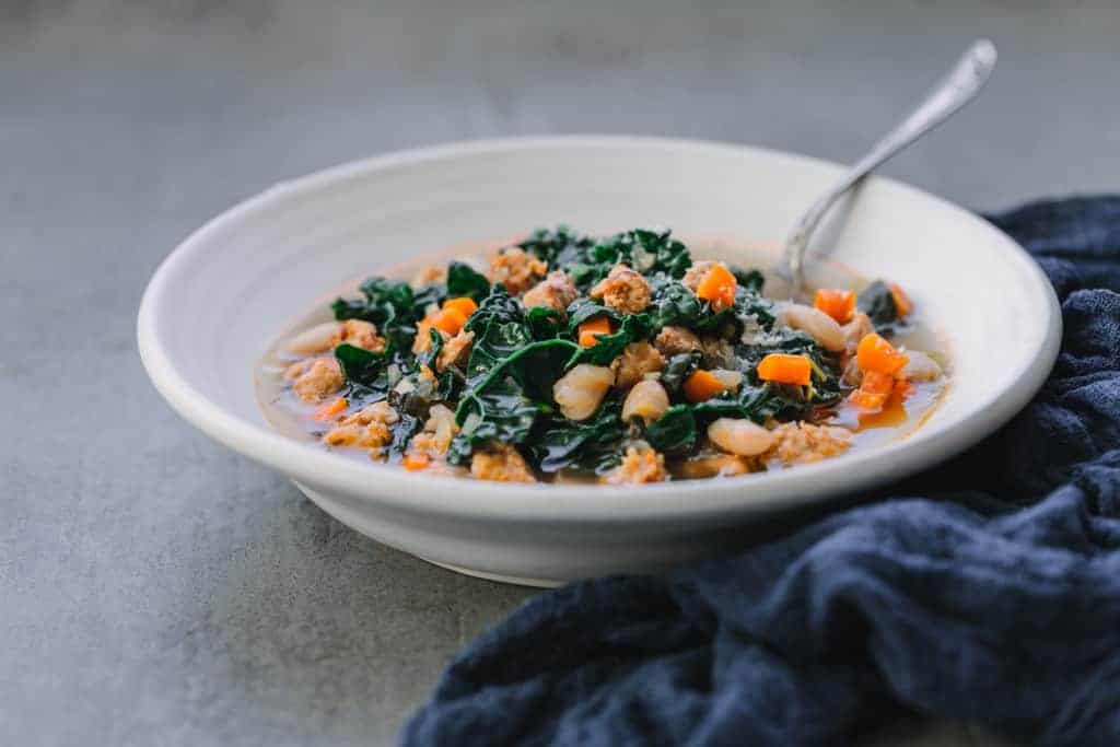 Instant Pot Italian Sausage Kale Soup