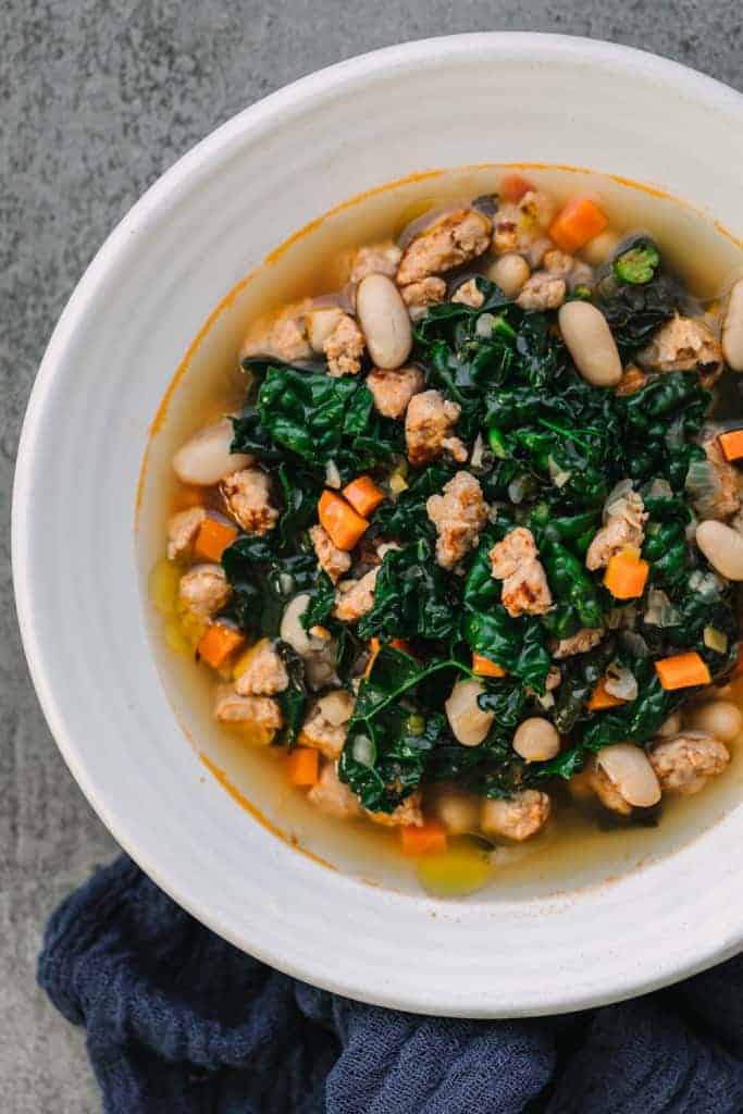 Instant Pot Italian Sausage Kale Soup - Posh Journal