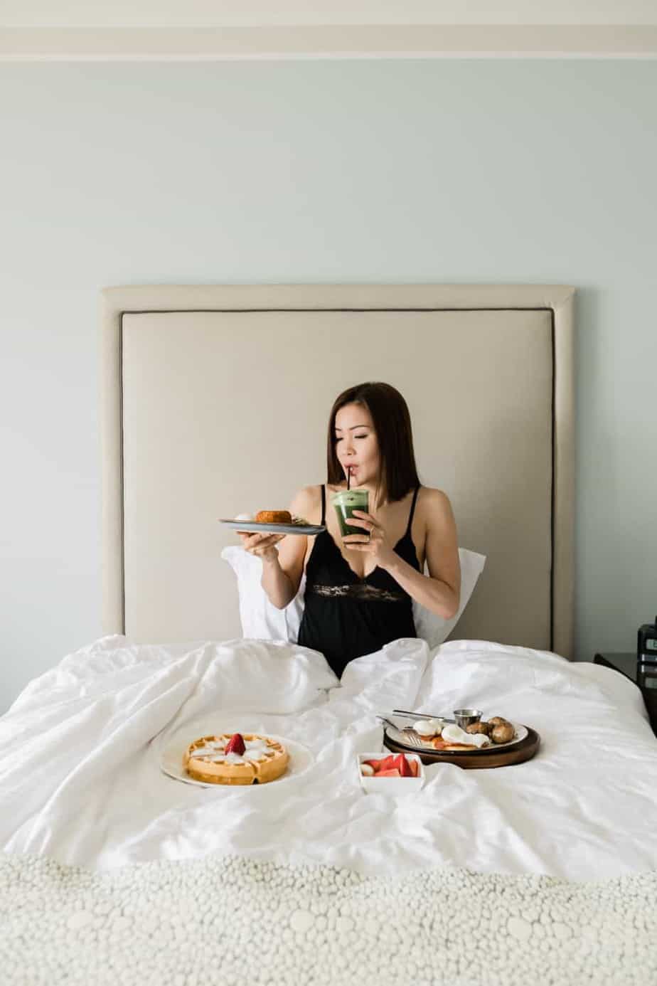 Loews Coronado breakfast in bed