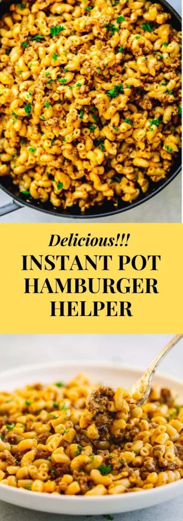 Instant pot hamburger helper 