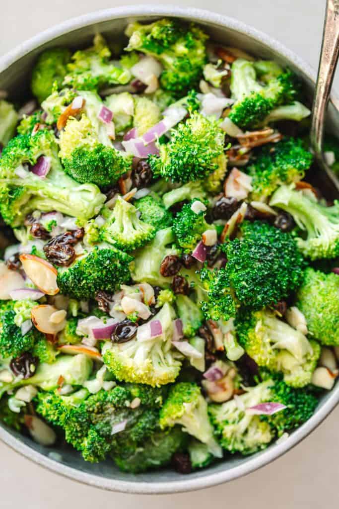 Creamy Vegetarian Broccoli Salad