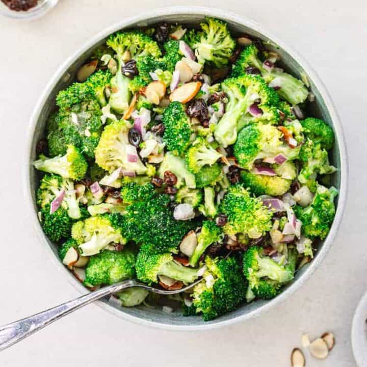 Vegetarian Broccoli Salad Creamy and Crunchy! Posh Journal