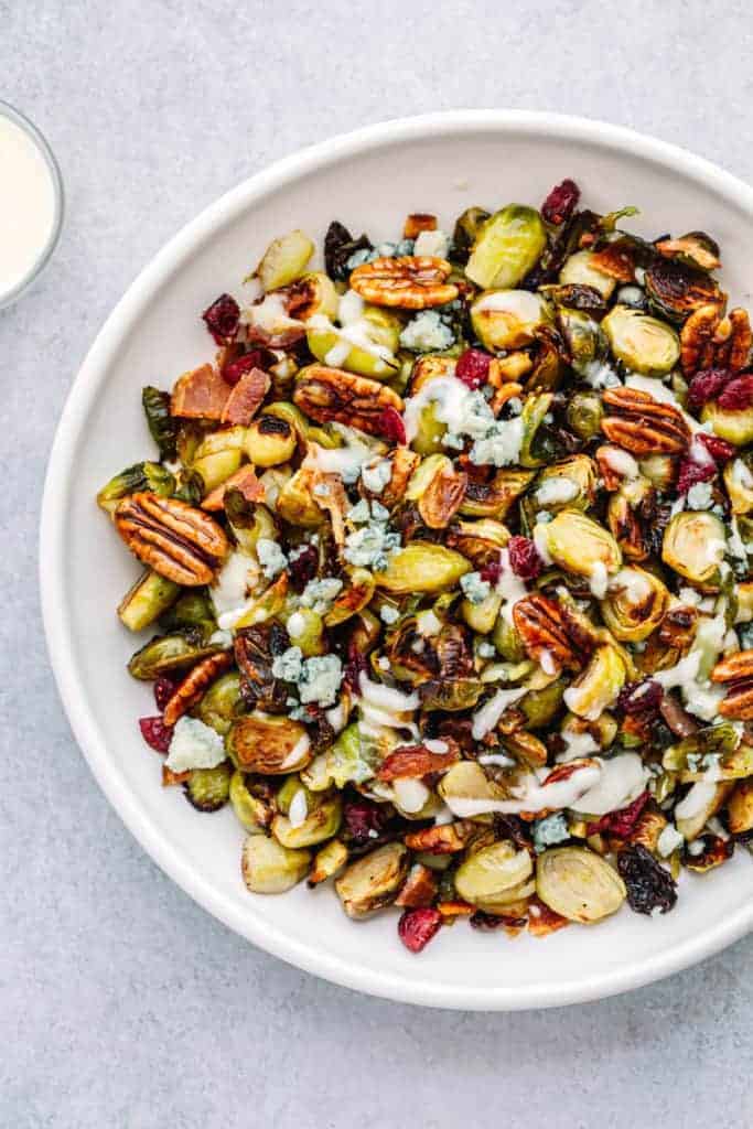 Crispy Brussels Sprouts with Bacon and Garlic Aioli