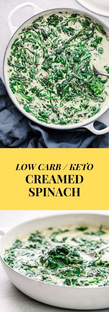 Easy KETO Creamed Spinach - So Cheesy! - Posh Journal