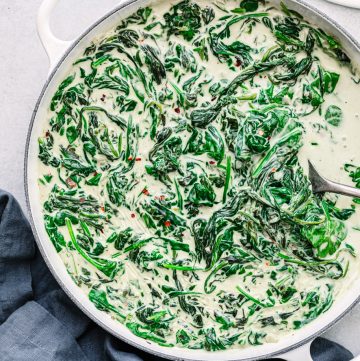 Creamy and Cheesy Keto Creamed Spinach