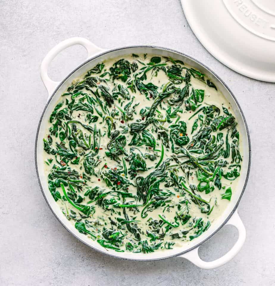 Easy KETO Creamed Spinach - So Cheesy! - Posh Journal