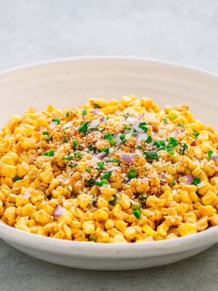 Elote-inspired Mexican corn salad!