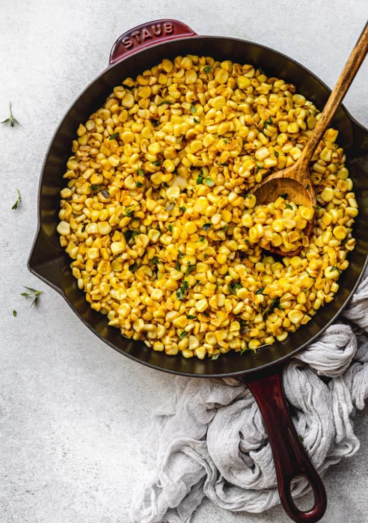 Skillet Fried Corn - Buttery! - Posh Journal