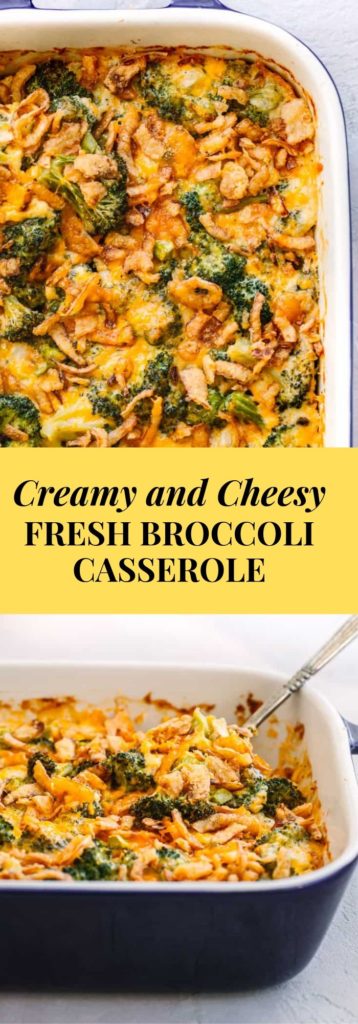 Cheesy Fresh Broccoli Casserole recipe. 