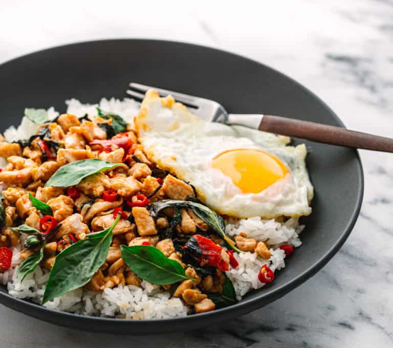 Thai Basil Chicken (Pad Krapow Gai) - Posh Journal