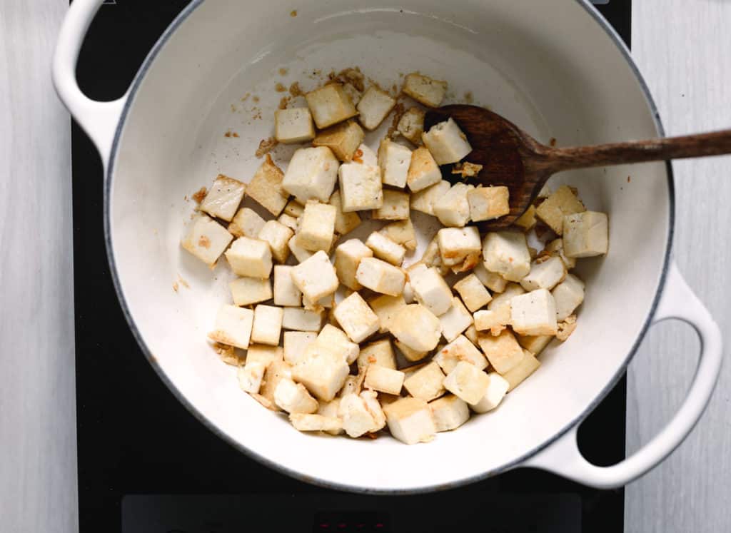 Pan-fried tofu