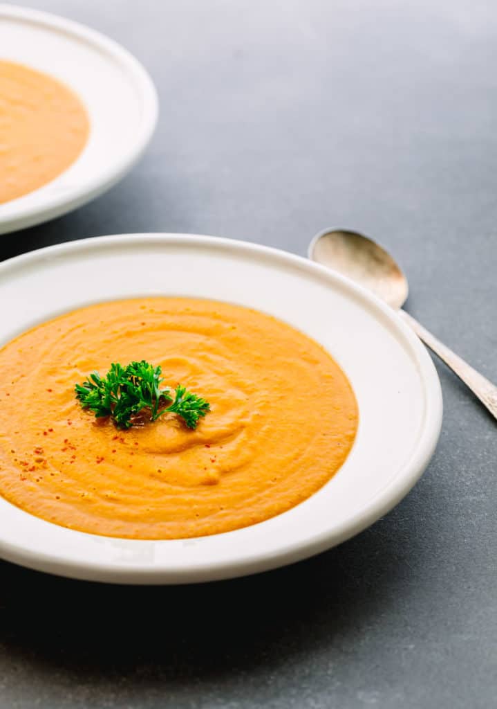 Moroccan Carrot and Lentil Soup 