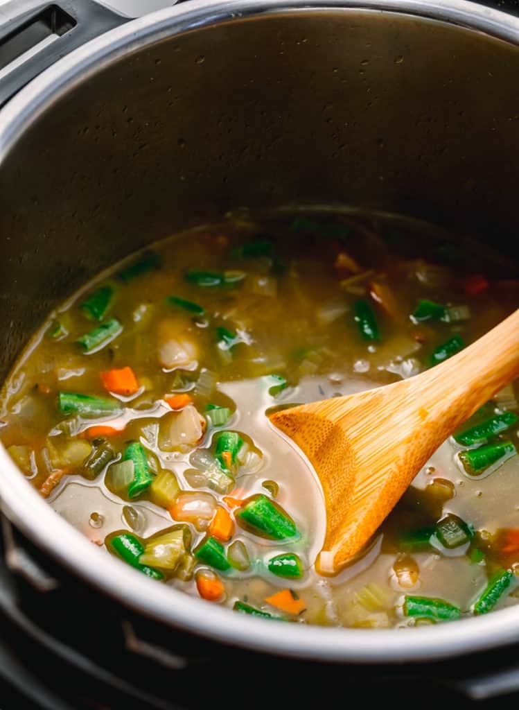 Pressure Cooker Lentil Soup 