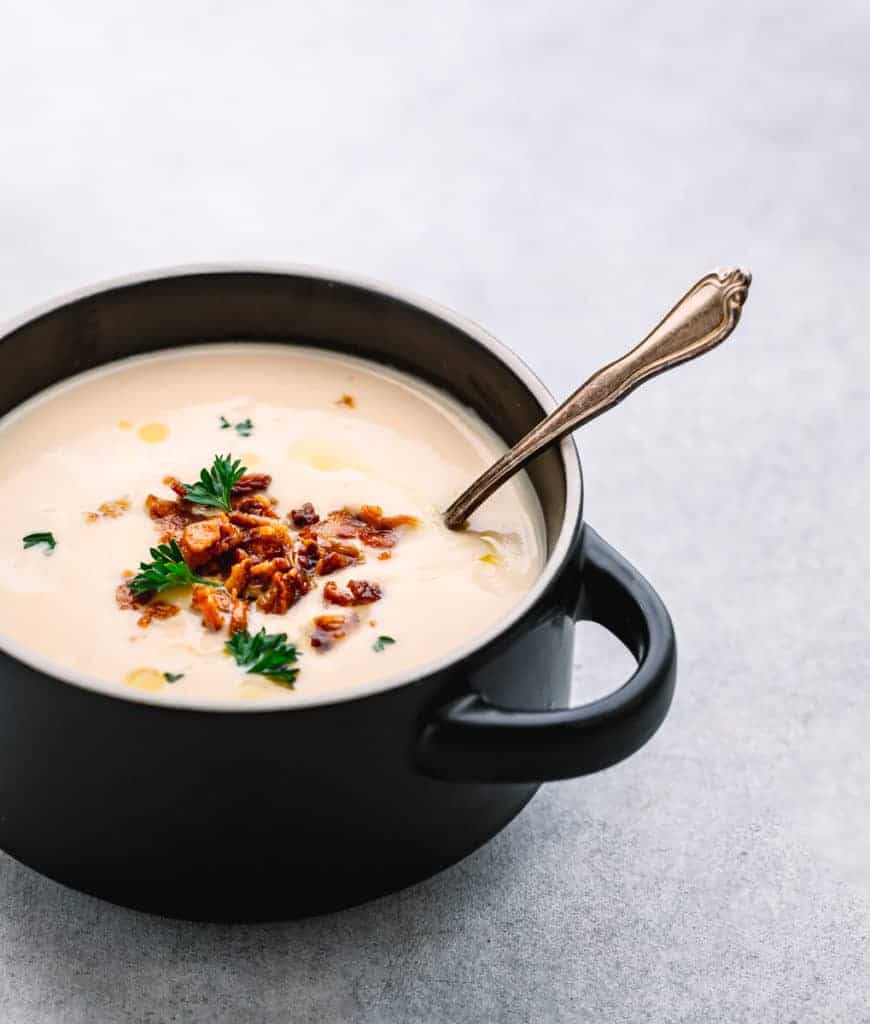 Instant Pot Ace Blender Cauliflower Soup - The Keto Queens