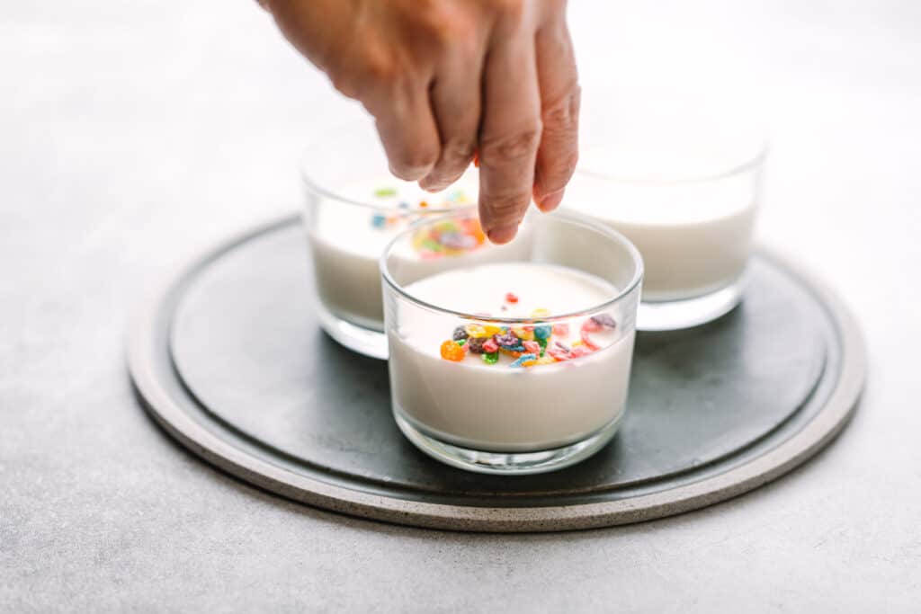 Panna Cotta with Cereal