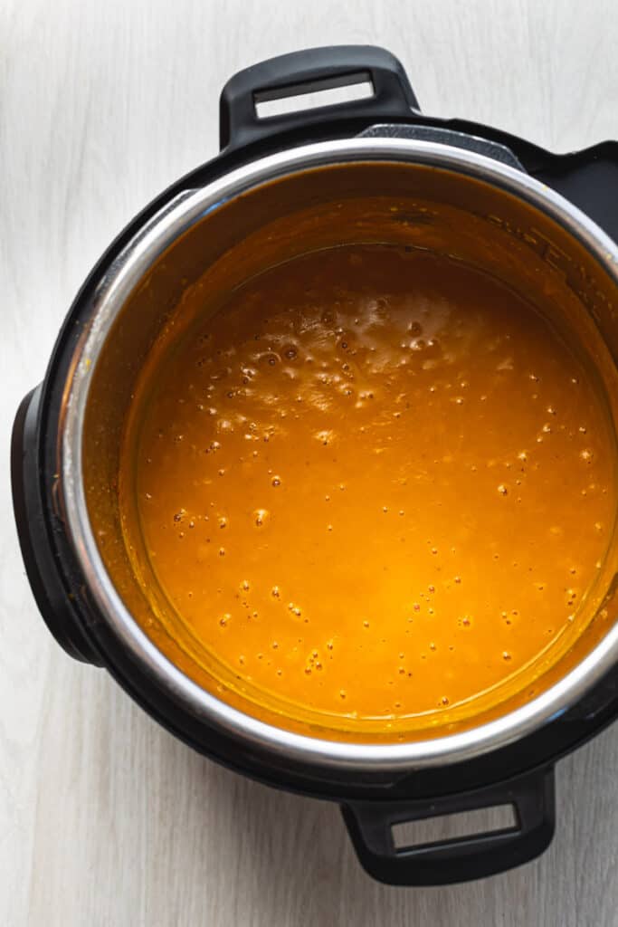 Pressure Cooker Pumpkin Soup