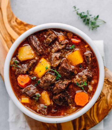 Pressure Cooker Autumn Beef Stew - Posh Journal