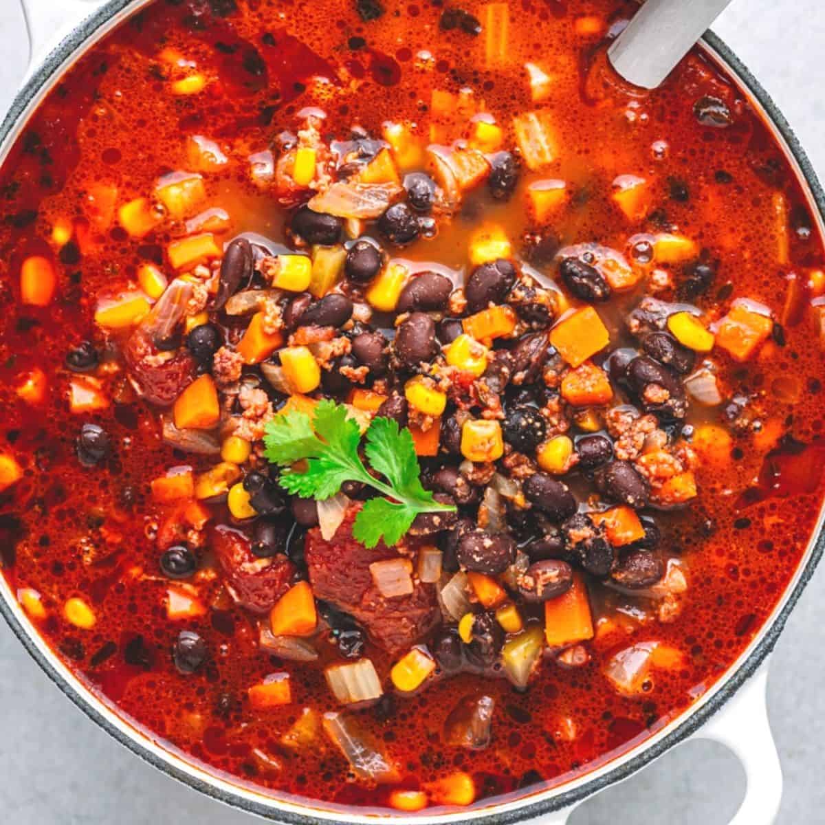 Chorizo Soup (with Black Beans and Veggies!) Posh Journal