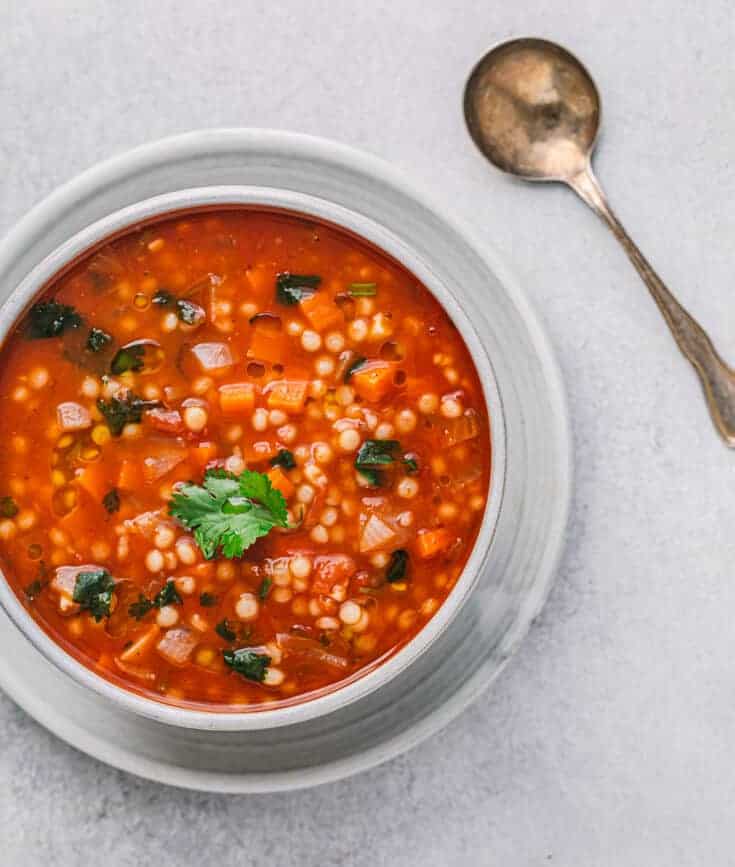Couscous Soup (Flavorful Tomato Broth) Posh Journal